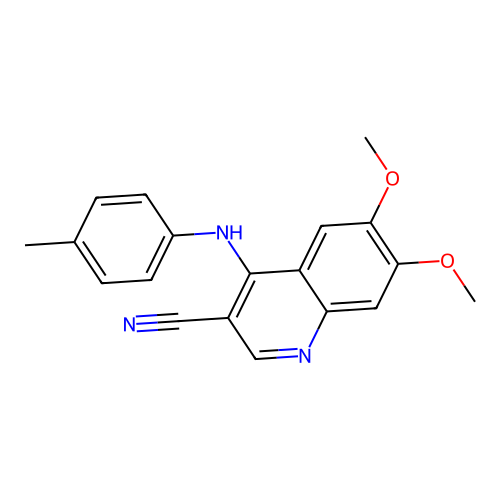 6,7-Dimethoxy-4-[(4-methylphenyl)amino]quinoline-3-carbonitrile structure