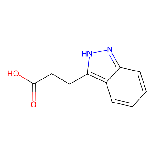 3-(1H-indazol-3-yl)propanoic acid structure