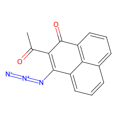 2-Acetyl-3-azido-phenalen-1-one structure