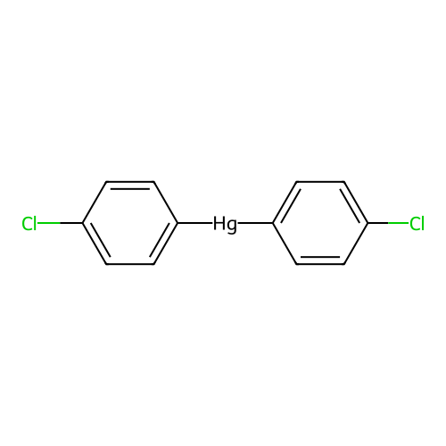 Bis(4-chlorophenyl)mercury structure