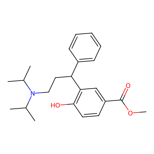 N,N-Diisopropyl-3-[(5-methoxycarbonyl)-2-hydroxy)phenyl]-3-phenyl-propylamine structure