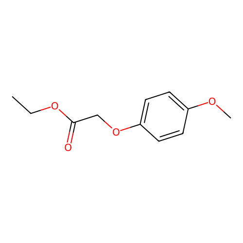 Ethyl 2-(4-methoxyphenoxy)acetate structure