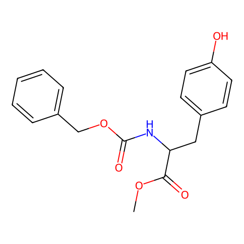 Methyl 2-{[(benzyloxy)carbonyl]amino}-3-(4-hydroxyphenyl)propanoate structure