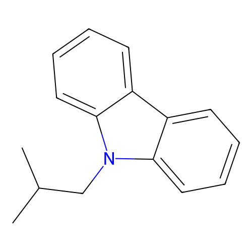 9H-Carbazole, 9-(2-methylpropyl)- structure