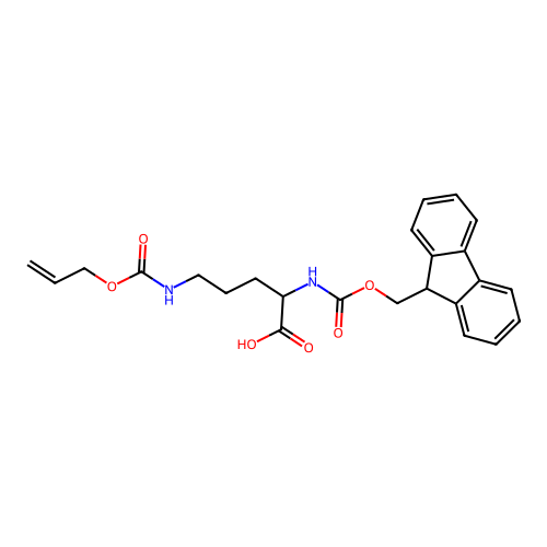 Na-Fmoc-Nd-allyloxycarbonyl-D-ornithine structure