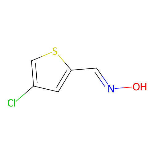 N-[(4-chlorothiophen-2-yl)methylidene]hydroxylamine structure