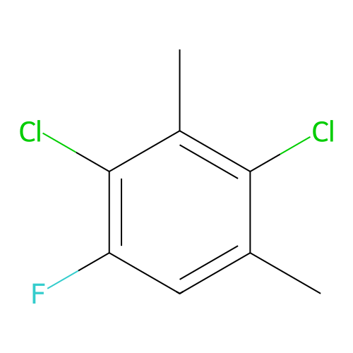 2,4-Dichloro-1-fluoro-3,5-dimethylbenzene structure