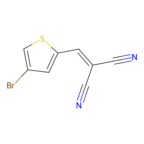 4-Bromo-2-(2,2-dicyanoethenyl)thiophene structure