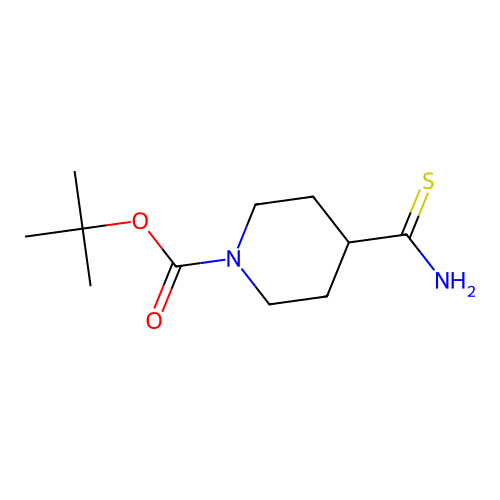 tert-Butyl 4-carbamothioylpiperidine-1-carboxylate structure