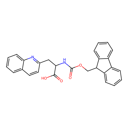 Fmoc-3-(2-quinolyl)-DL-alanine structure