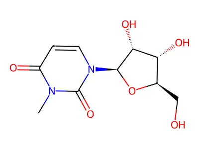 3-甲基尿苷 structure