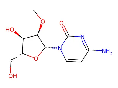 2'-O-甲基胞苷 structure