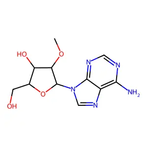 2'-O-甲基腺苷 structure