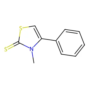 3-Methyl-4-phenyl-1,3-thiazole-2(3H)-thione structure