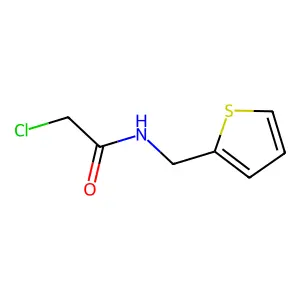 2-chloro-N-((thiophen-2-yl)methyl)acetamide structure