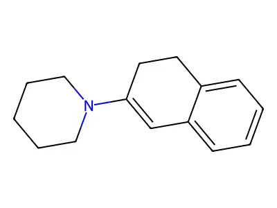 Piperidine, 1-(3,4-dihydro-2-naphthalenyl)- structure