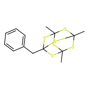 2,4,6,8,9,10-Hexathiaadamantane, 1-benzyl-3,5,7-trimethyl- structure