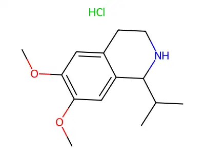 1-Isopropyl-6,7-dimethoxy-1,2,3,4-tetrahydroisoquinoline hydrochloride structure