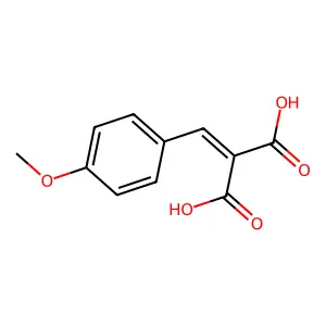 2-(4-甲氧基亚苄基)丙二酸 structure