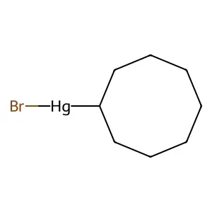 Bromo-cyclooctyl-mercury structure