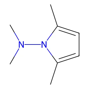 Pyrrole, 2,5-dimethyl-N-(N,N-dimethylamino)- structure