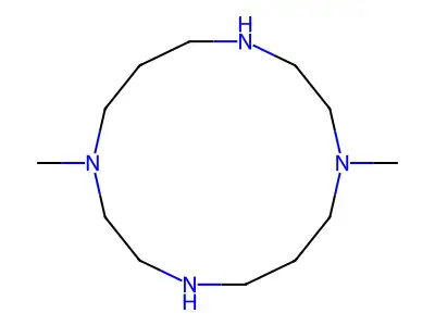 1,8-Dimethyl-1,4,8,11-tetraazacyclotetradecane structure