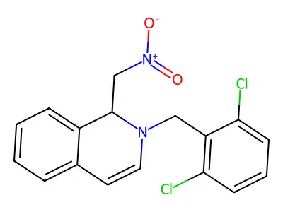 2-(2,6-Dichlorobenzyl)-1-(nitromethyl)-1,2-dihydroisoquinoline structure