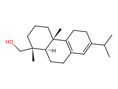 Abieta-8,13-dien-18-ol structure