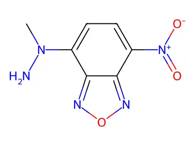 4-(1-Methylhydrazino)-7-nitrobenzofurazan structure