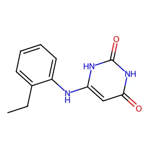 6-(2-ethylanilino)-1H-pyrimidine-2,4-dione structure