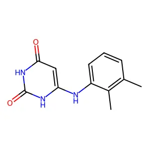 6-(2,3-dimethylanilino)-1H-pyrimidine-2,4-dione structure