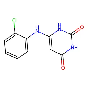 6-[(2-chlorophenyl)amino]pyrimidine-2,4(1H,3H)-dione structure