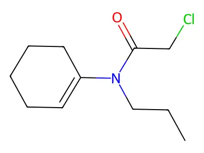 2-chloro-N-cyclohex-1-en-1-yl-N-propylacetamide structure
