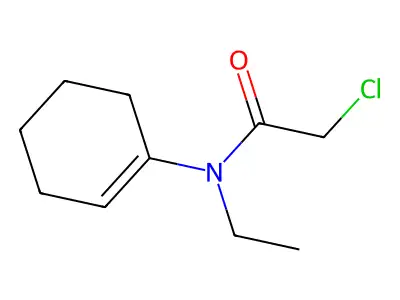 2-chloro-N-cyclohex-1-en-1-yl-N-ethylacetamide structure