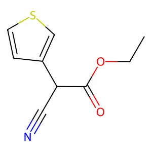 Ethyl 2-cyano-2-(3-thienyl)acetate structure
