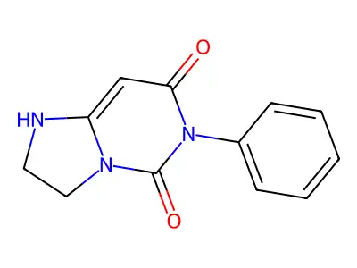 1,2,3,5,6,7-Hexahydro-6-phenylimidazo(1,2-C)pyrimidine-5,7-dione structure