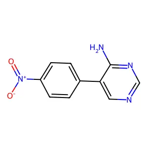 5-(4-Nitrophenyl)-4-pyrimidinamine structure