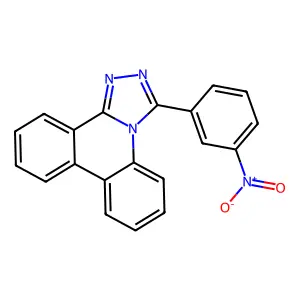 3-(3-Nitrophenyl)-[1,2,4]triazolo[4,3-f]phenanthridine structure