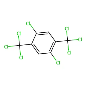 p-Xylene, alpha,alpha,alpha',alpha',2,3,5,6-octachloro- structure