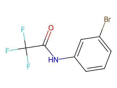 N-(3-bromophenyl)-2,2,2-trifluoroacetamide structure