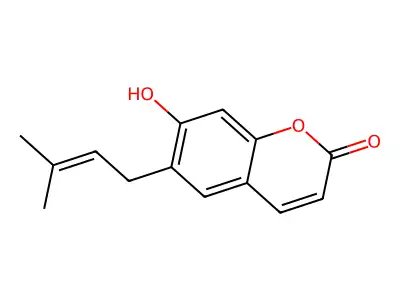 Demethylsuberosin structure