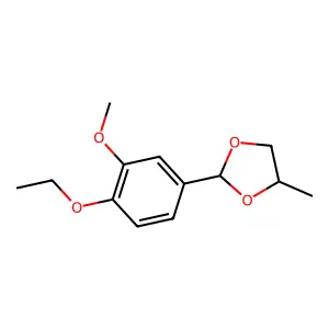 1,3-Dioxolane, 2-(4-ethoxy-3-methoxyphenyl)-4-methyl- structure