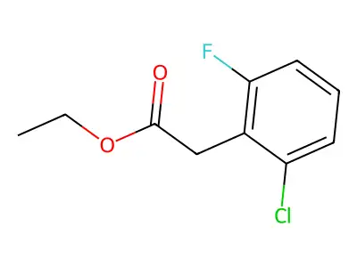 Ethyl 2-chloro-6-fluorophenylacetate structure
