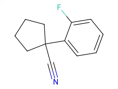 1-(2-Fluorophenyl)cyclopentane-1-carbonitrile structure