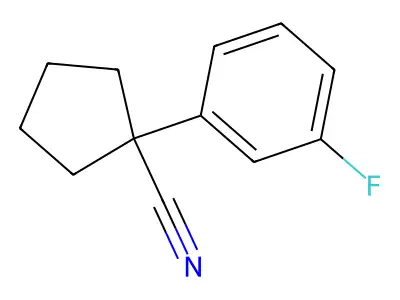 1-(3-Fluorophenyl)cyclopentanecarbonitrile structure