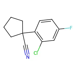 1-(2-Chloro-4-fluorophenyl)cyclopentanecarbonitrile structure