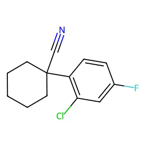 1-(2-Chloro-4-fluorophenyl)cyclohexanecarbonitrile structure