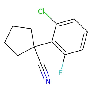 1-(2-Chloro-6-fluorophenyl)cyclopentanecarbonitrile structure