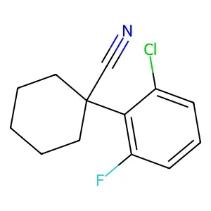 1-(2-Chloro-6-fluorophenyl)cyclohexanecarbonitrile structure