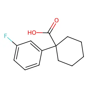1-(3-Fluorophenyl)cyclohexanecarboxylic acid structure